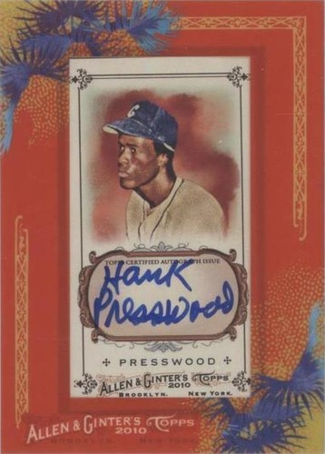 2010 Topps Allen & Ginter's - Hank Presswood #AGA-HP