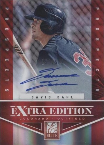 2012 Elite Extra Edition - David Dahl #107