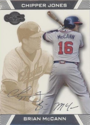 2007 Topps Co-Signers - Brian McCann Chipper Jones #3