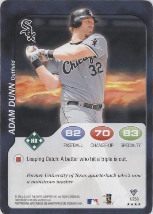 2011 Topps Attax - Adam Dunn #1