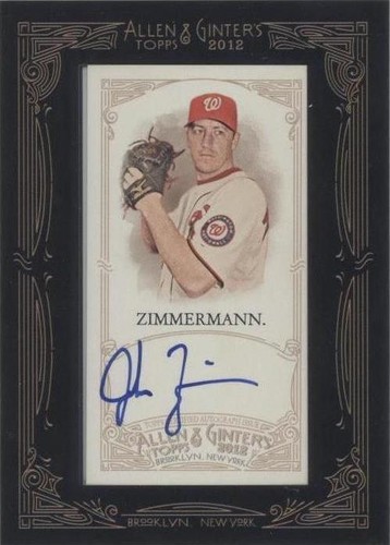 2012 Topps Allen & Ginter's - Jordan Zimmermann #AGA-JZ