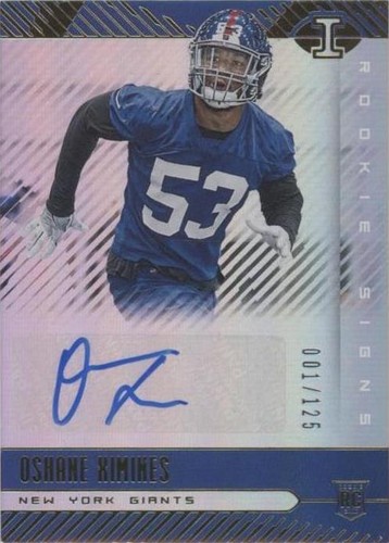 2019 Panini Illusions Oshane Ximines #RS-OSX