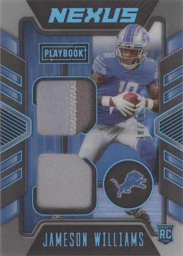 2022 Panini Playbook Jameson Williams #NJ-8