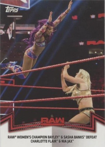 2018 Topps WWE Women's Division - Bayley Sasha Banks #RAW-8