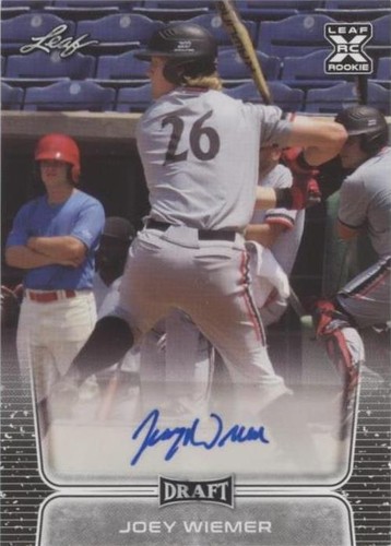 2020 Leaf Draft - Joey Wiemer #BA-JW3
