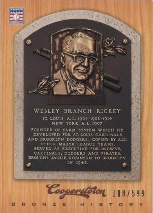 2012 Panini Cooperstown - Branch Rickey #72