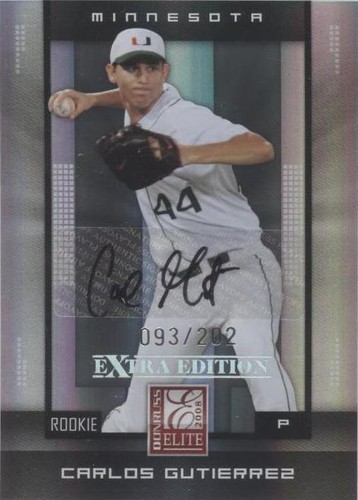 2008 Donruss Elite Extra Edition - Carlos Gutierrez #109