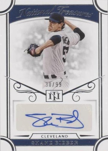 2021 Panini National Treasures - Shane Bieber #S-SB