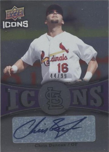 2009 Upper Deck Icons - Chris Duncan #IC-CD