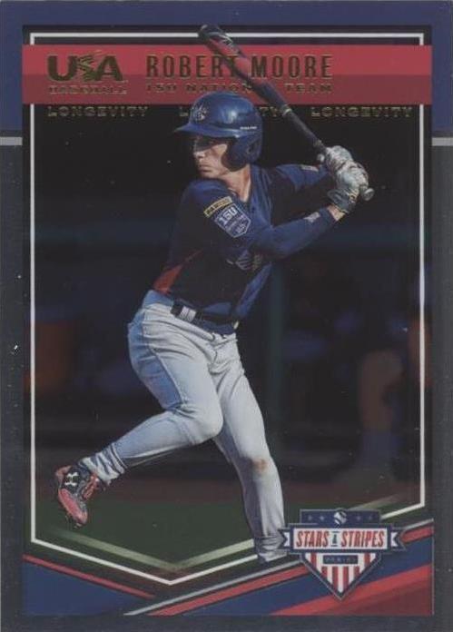 2018 Panini USA Baseball Stars & Stripes Longevity - Robert Moore #67