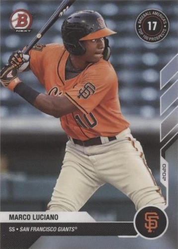 2020-21 Bowman Next Topps Now Baseball America Top 100 Prospects - Marco Luciano #BA-4