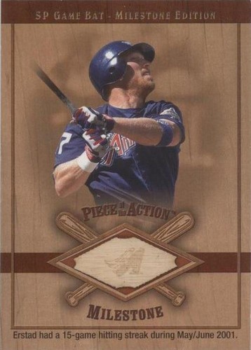 2001 SP Game Bat Edition Milestone - Darin Erstad #M-DE