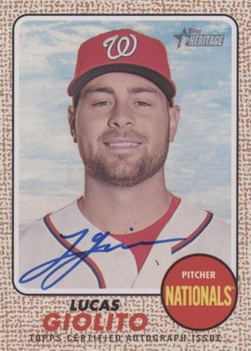 2017 Topps Heritage - Lucas Giolito #ROA-LG