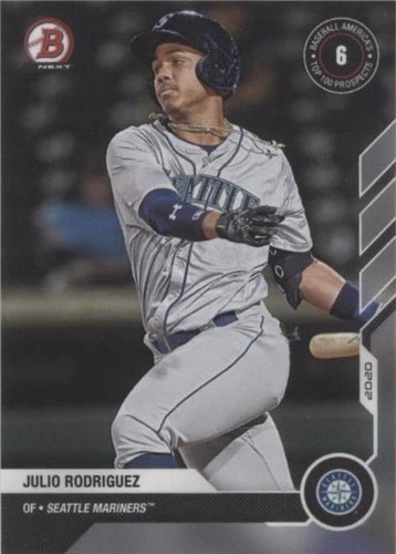 2020-21 Bowman Next Topps Now Baseball America Top 100 Prospects - Julio Rodriguez #BA-45