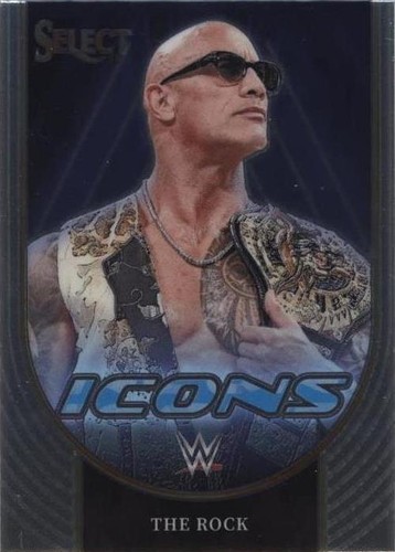 The Rock WWE 2024 Panini Select Ringside Zebra Ultra-Rare Case Hit