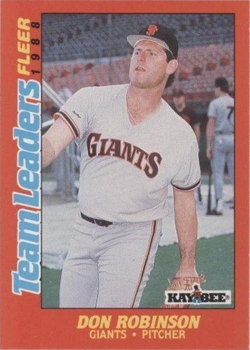 1988 Fleer Kay Bee Toys Team Leaders - Don Robinson #31
