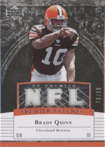 2007 UD Premier Brady Quinn #PP3-BQ