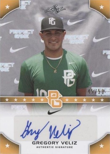 2015 Leaf Perfect Game National Showcase - Gregory Veliz #PG-GV1