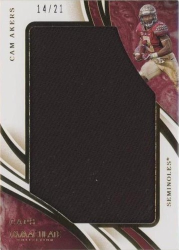 2020 Panini Immaculate Collection Collegiate Cam Akers #20