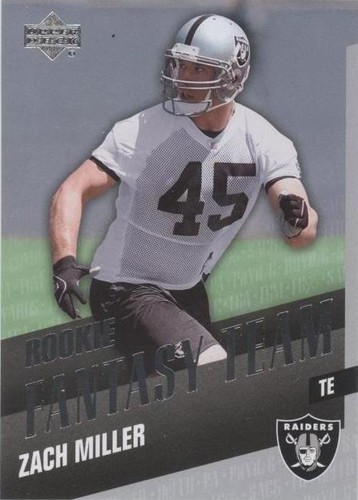 2007 Upper Deck Zach Miller #RFT-ZM