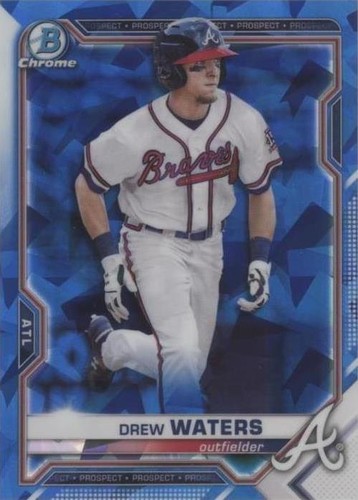 2021 Bowman Chrome Sapphire Edition - Drew Waters #BCP-160
