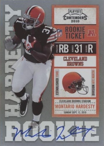 2010 Playoff Contenders Montario Hardesty #227