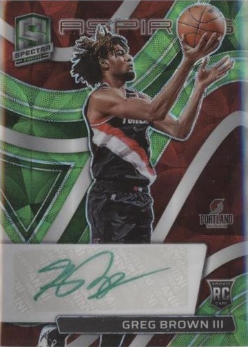 2021-22 Panini Spectra - Greg Brown III #AA-GB3