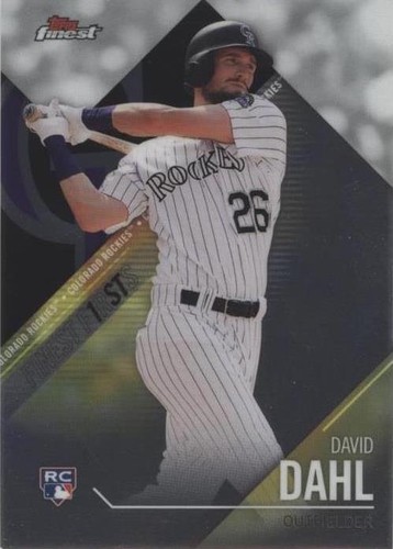 2017 Topps Finest - David Dahl #FFI-DD