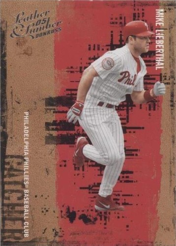 2005 Donruss Leather & Lumber - Mike Lieberthal #99