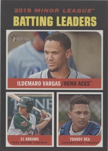 2020 Topps Heritage Minor League Edition - C.J. Abrams Ildemaro Vargas Yoandy Rea #184