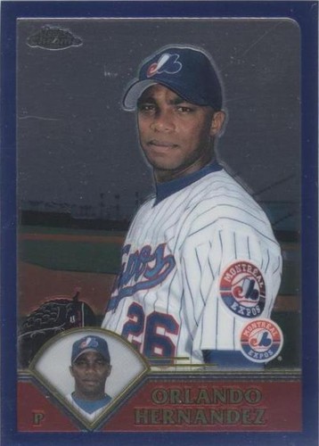 2003 Topps Chrome Traded & Rookies - Orlando Hernandez #T37