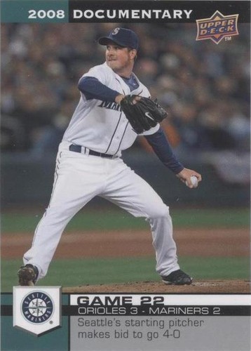2008 Upper Deck Documentary - Erik Bedard #842