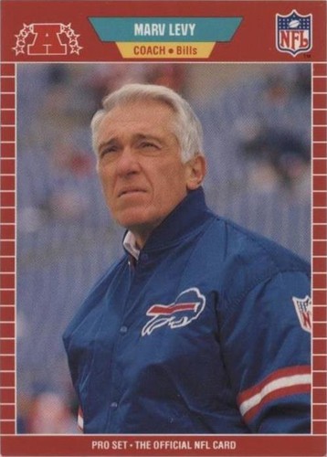 1989 Pro Set Marv Levy #34