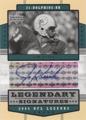 2004 Upper Deck NFL Legends Jim Kiick #LS-KI