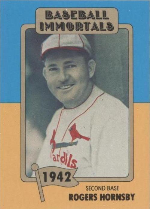 1980-87 SSPC Baseball Immortals - Rogers Hornsby #27