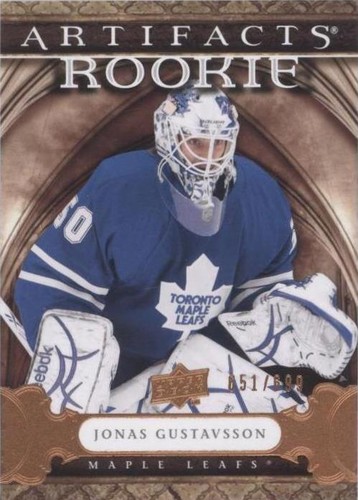 2009-10 Upper Deck Artifacts - Jonas Gustavsson #203