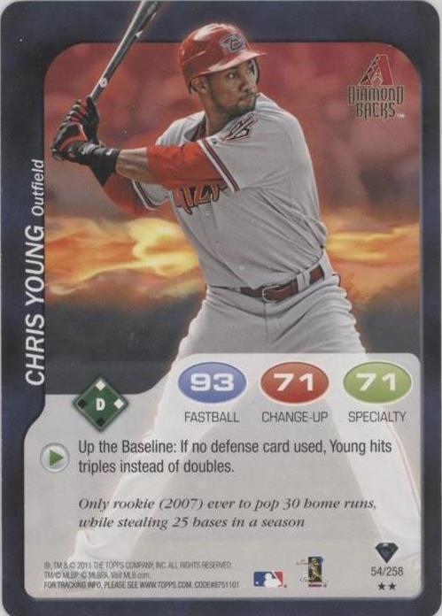 2011 Topps Attax - Chris Young #54