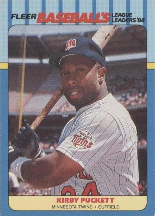 Líderes de la Liga de Béisbol Fleer 1988 - Kirby Puckett #30