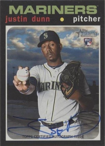 2020 Topps Heritage - Justin Dunn #ROA-JD