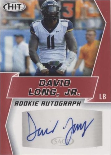 2019 Sage Hit Premier Draft David Long Jr. #A46