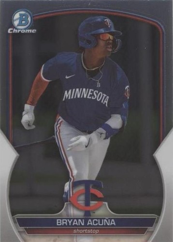 Bryan Acuna 2022年直書き直筆サインカード　75枚限定 Bryan Acuna 2023 Bowman Draft #BDC-39 Purple Lunar Crater 98