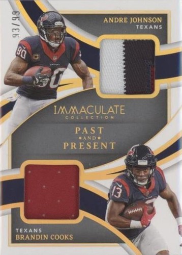 2022 Panini Immaculate Collection Andre Johnson Brandin Cooks #PPM-19