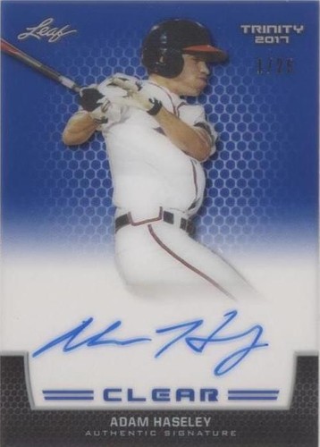 2017 Leaf Trinity - Adam Haseley #CA-AH1