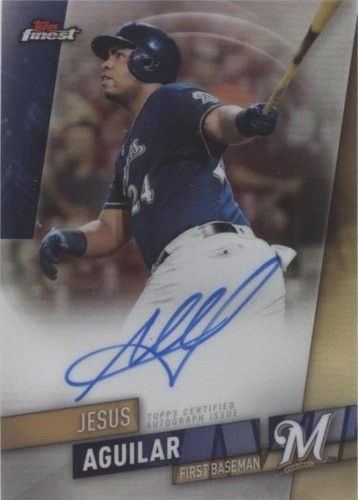 2019 Topps Finest - Jesus Aguilar #FA-JAG