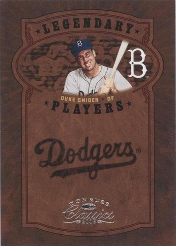 2005 Donruss Classics - Duke Snider #LP-11