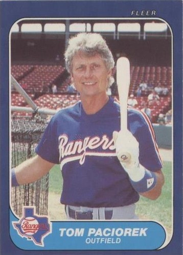 1986 Fleer Update - Tom Paciorek #U-86