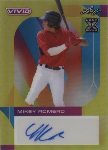 2022 Leaf Vivid - Mikey Romero #BA-MR1