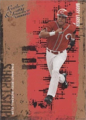 2005 Donruss Leather & Lumber - Barry Larkin #12
