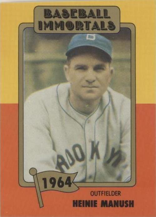 1980-84 SSPC Baseball Immortals primera impresión - Heinie Manush #100
