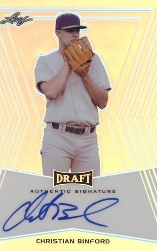 2014 Leaf Metal Draft - Christian Binford #BA-CB1